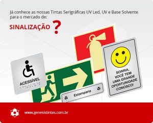 Tinta Serigráficas para Placas de Sinalização